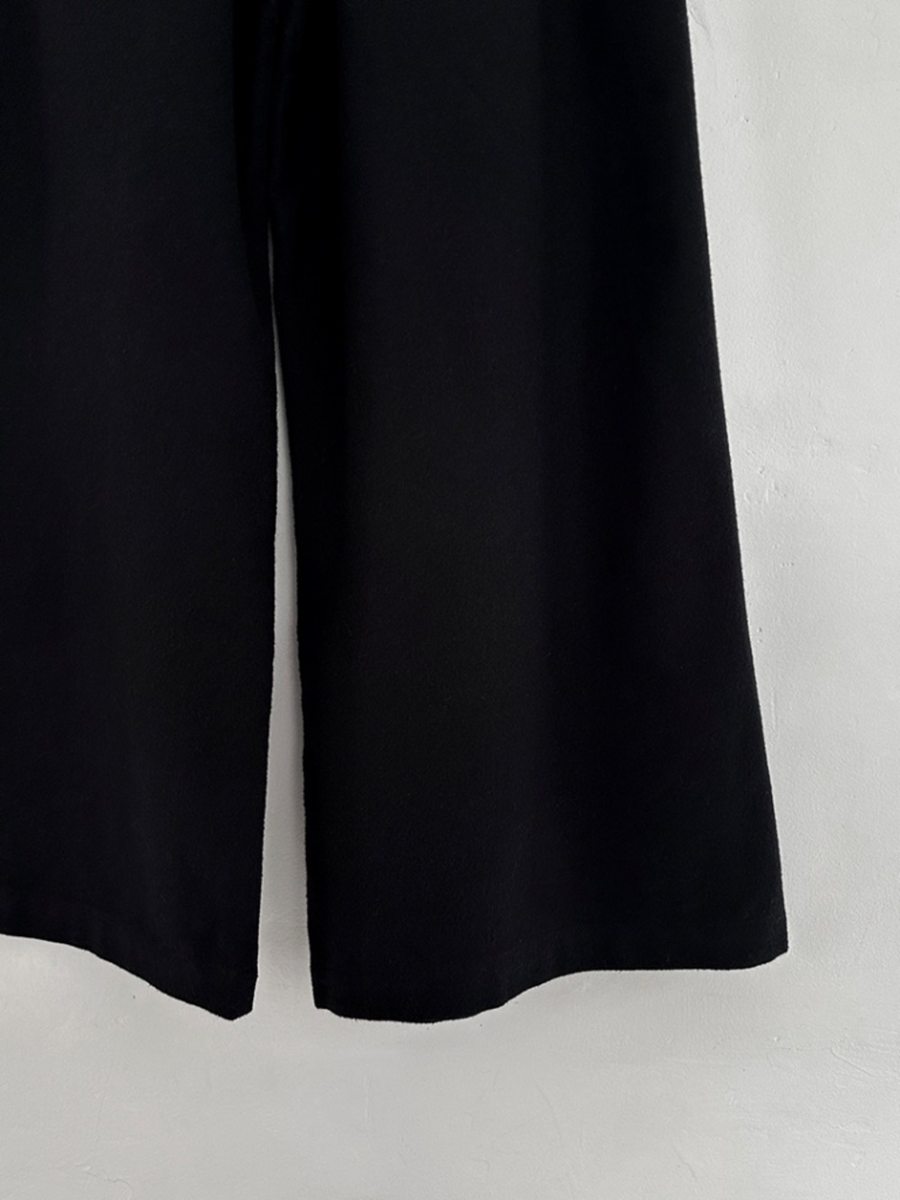 Black Crane wide leg pant trouser cotton wool blend la garconne totokaelo S - Picture 12 of 12